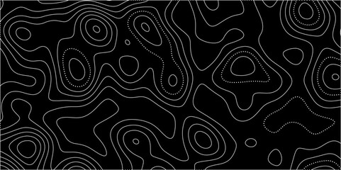 Abstract lines background. Contour maps. Vector illustration. The stylized height of the topographic map contour in lines and contours isolated on transparent. technology topo landscape grid map text