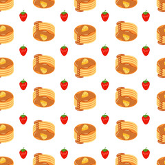 Pattern Background of Pancakes