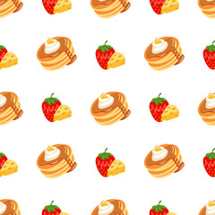 Pattern Background of Pancakes