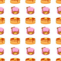 Pattern Background of Pancakes