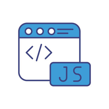 JavaScript vector icon stock illustration