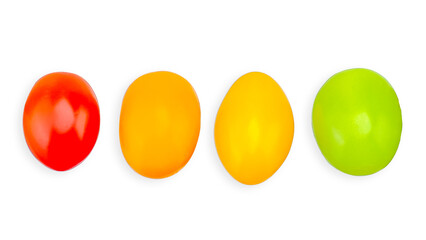 Tomatoes isolated on white background