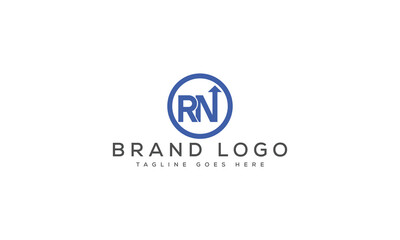 letter RN logo design vector template design for brand.