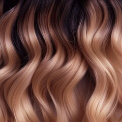 Naklejka premium Closeup of a woman's hair color and texture