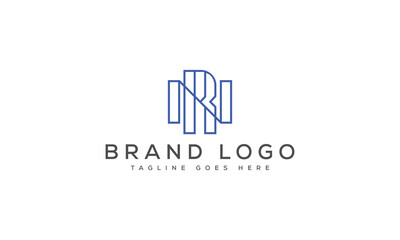 Fototapeta premium letter RN logo design vector template design for brand.