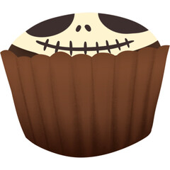 Skull cupcakes smile