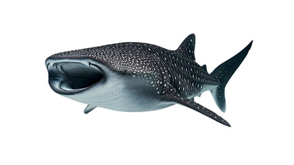 Obraz premium Majestic Whale Shark Swimming in Clear Blue Water