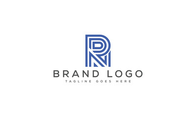 letter RN logo design vector template design for brand.