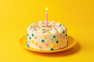 Playful Birthday Cake Decorated with Colorful Fondant for Festive Occasions