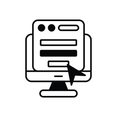 Form vector icon stock illustration