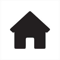 Home button icons, Home page icons, Simple house symbols, Building icon, Vector illustration 
