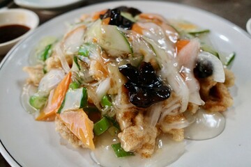 Sweet and sour pork, a Chinese dish you can try in Korea