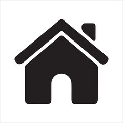 Home button icons, Home page icons, Simple house symbols, Building icon, Vector illustration 
