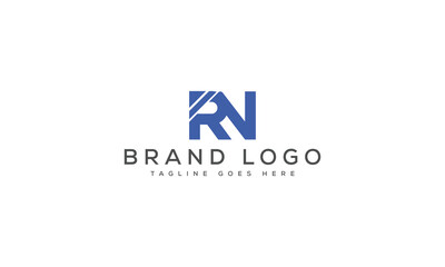 letter RN logo design vector template design for brand.