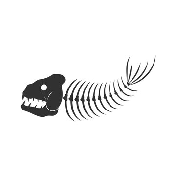 recommend clip art: fish skeleton bone icon vector illustration design