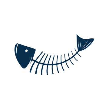 recommend clip art: fish skeleton bone icon vector illustration design