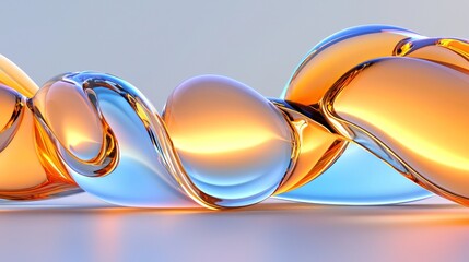 Abstract representation of transformation that is fluid and organic