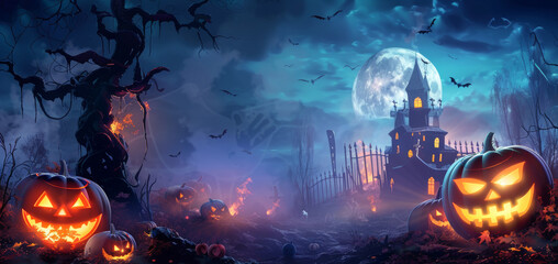  Happy Halloween sale banners or party invitation background