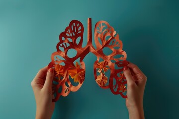 Treatment and transplant concept for pulmonary disease with paper lung.