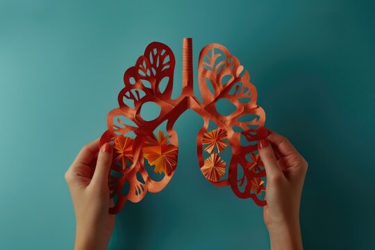 Treatment and transplant concept for pulmonary disease with paper lung.