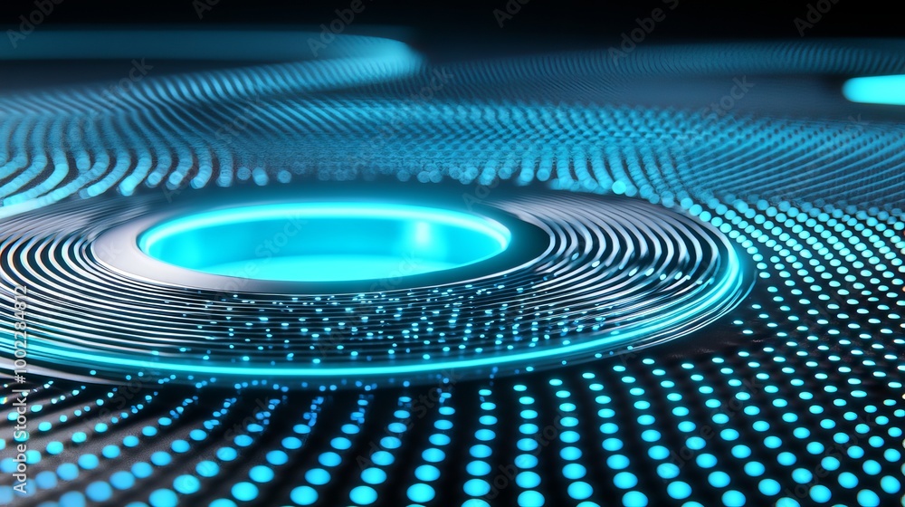 Poster futuristic technical abstract background with dots for network, big data, server, internet, speed. 3