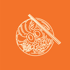 Japanese ramen soup food in bowl