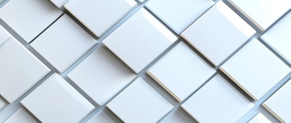 Obraz premium Geometric white background for business presentations. Abstract elegant pattern. Minimalistic empty background. Modern digital minimal design.