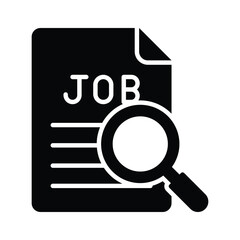 Job search icon design in modern style, ready to use vector
