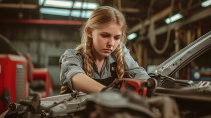 strong women working in heavy and tiring jobs