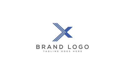 letter X logo design vector template design for brand.