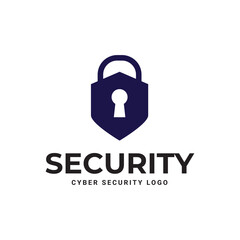 Cyber Security Logo or badge for technology and security company.