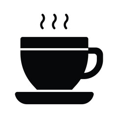 An icon of teacup in modern design style, ready for premium use