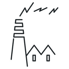 Ecology line art icon, nature and environment. Protection, planet care, natural recycling power. Vector ecology line art illustration