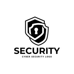 Cyber Security Logo or badge for technology and security company.