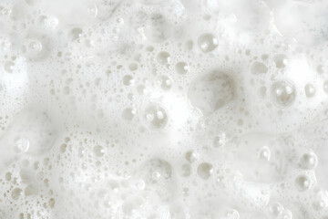 Abstract Background with White Foam Bubbles