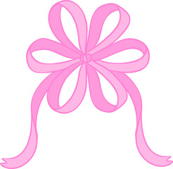 Pink Gift Ribbon bow ribbon flower shape