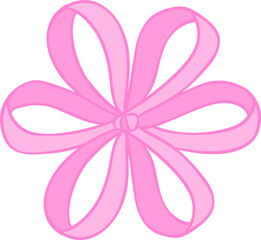 Retro Pink Gift Ribbon bow ribbon flower shape