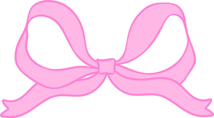 Retro Pink Ribbon bow ribbon