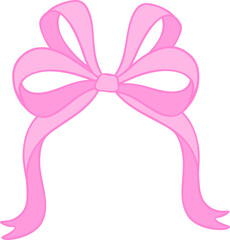 Retro Crest Pink gift bow ribbon doodle
