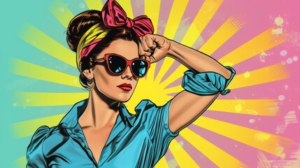 strong women working in heavy and tiring jobs