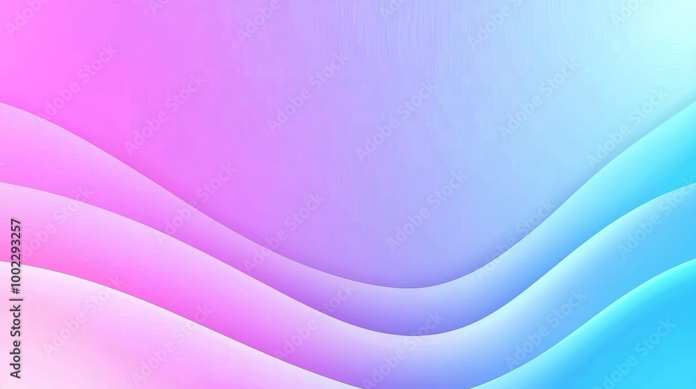 Poster circle with a geometric shape and an abstract gradient background