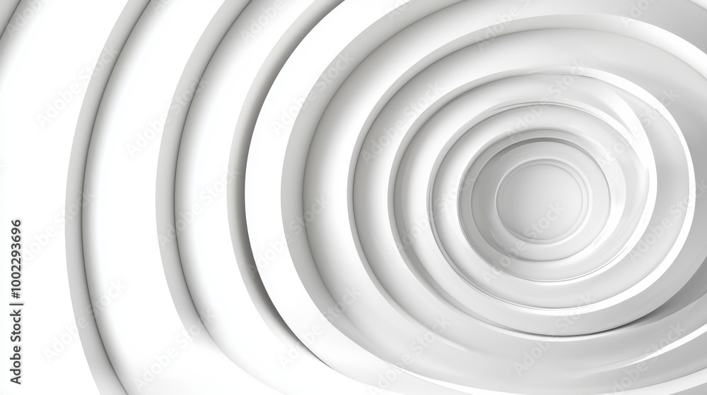 Aufkleber a 3d rendering of rings with an abstract geometric background for use in business templates. a simpl