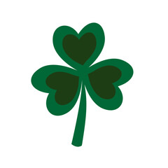 Fototapeta premium Shamrock icon vector. Clover illustration sign. St Patricks Day symbol or logo.