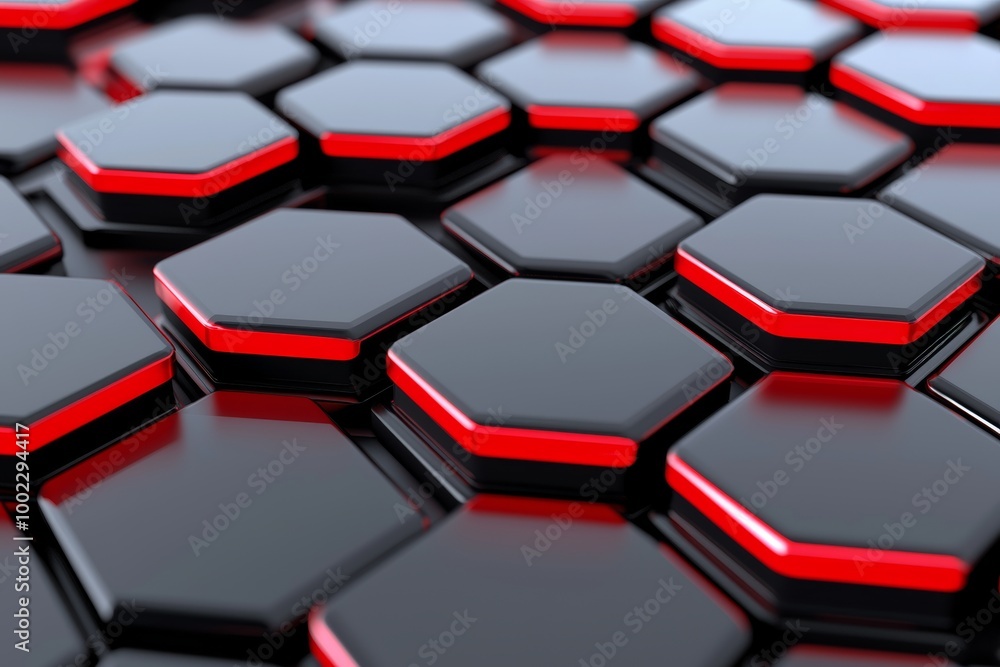 Poster an abstract geometric hexagonal background rendered in 3d. pattern for wallpaper.