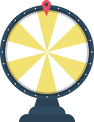 Spinning wheel, casino luck game. Fortune circles, round lucky roulettes.