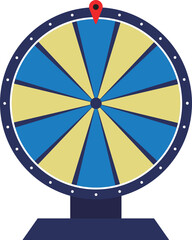 Obraz premium Spinning wheel, casino luck game. Fortune circles, round lucky roulettes.