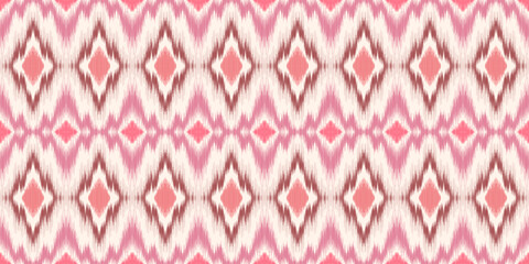 Ethnic ikat seamless pattern.beautiful pattern. folk embroidery,bohemian style,aztec geometric art print.ethnic ikat abstract art.Seamless fabric. Ikat design for fabric, carpet, wallpaper, clothing.	