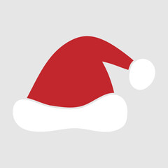 Santa hat icon vector. Christmas illustration sign. new Year symbol.