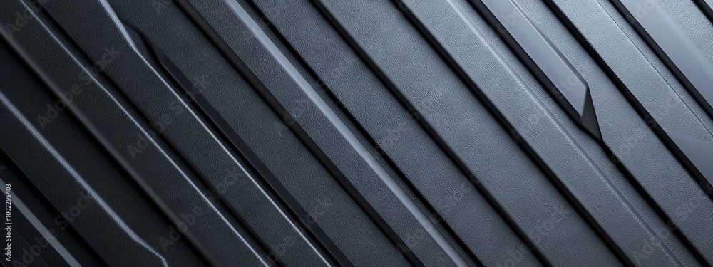 Poster the image shows a black background with a geometric abstract pattern and modern striped diagonal lin