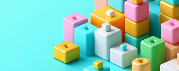 Obraz premium Rhombus geometry wallpaper with colorful textures